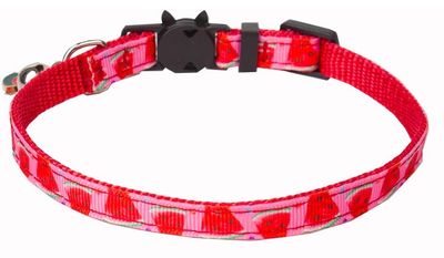 Pink &amp; Red Fruit Cat Collar