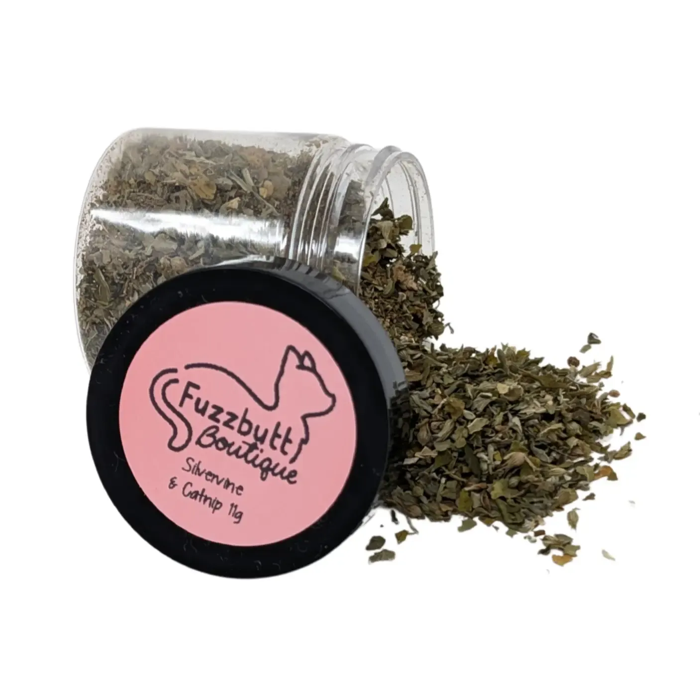  - Fuzzbutt Boutique Silvervine-Catnip Blend Jar