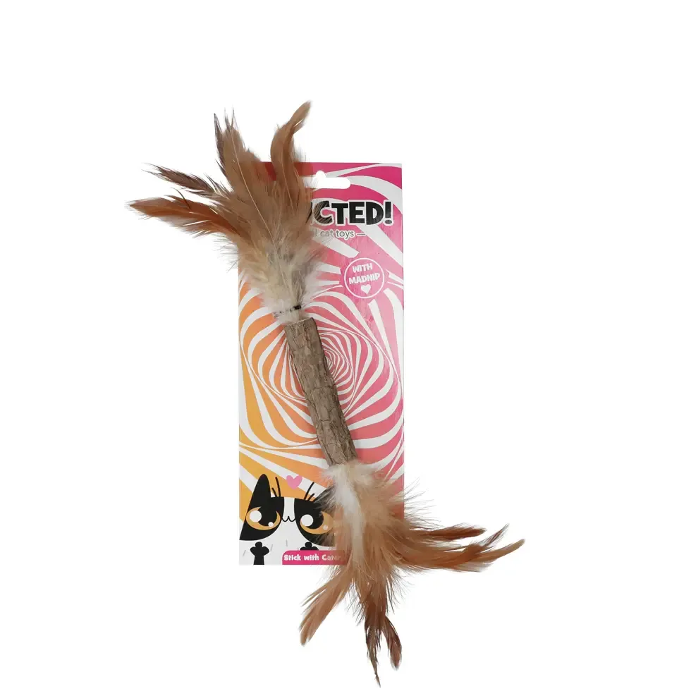 Dne Hofman Addicted Stick With Caterpillar And Feathers