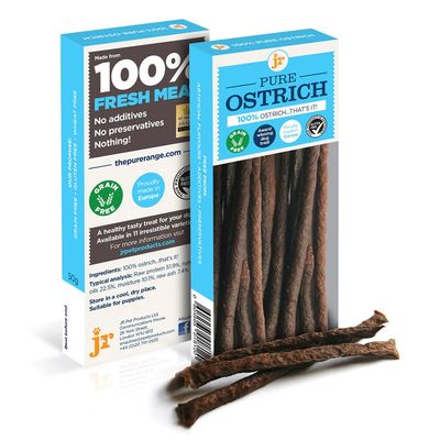 JR's Pure Ostrich Meat Sticks 50g