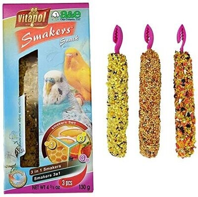 Smakers Parakeet Treat Sticks Variety 3 Pack