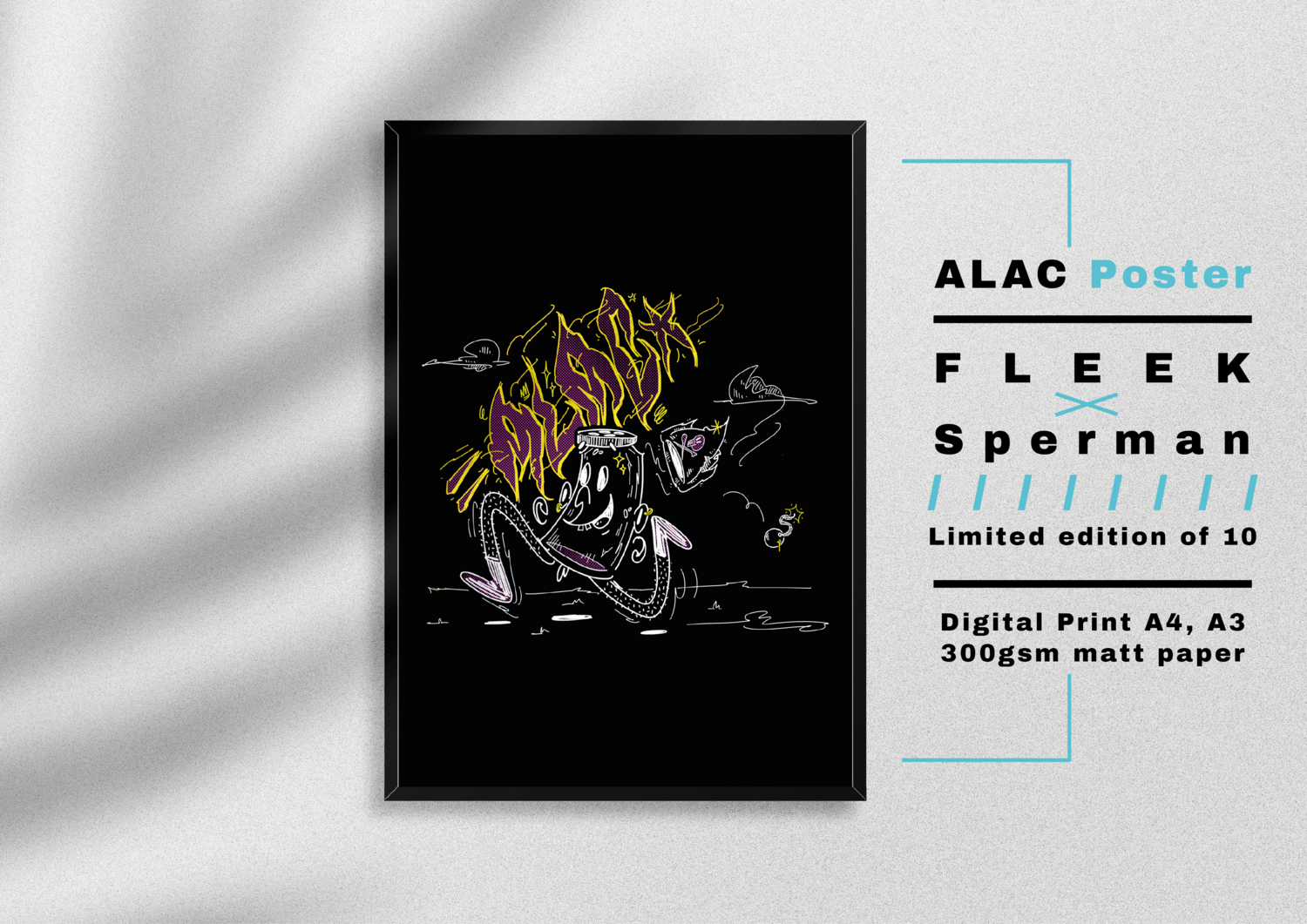 Fleek x Sperman &quot;ALAC&quot; Poster 2/5 A3