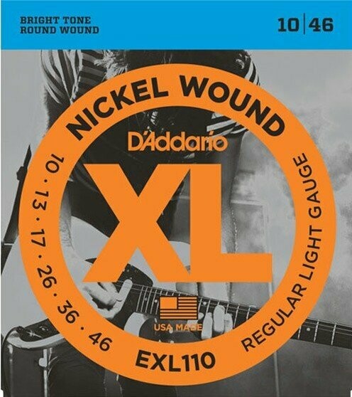 D'Addario EXL110 Set corde per chit elettrica 10-46