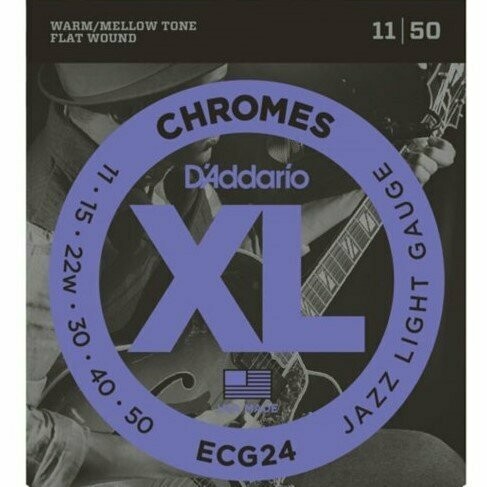 D'Addario ECG24 Chromes Set corde lisce chitarra elettrica 11-50