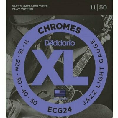 D'Addario ECG24 Chromes Set corde lisce chitarra elettrica 11-50