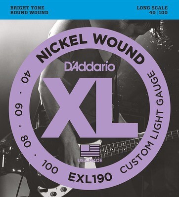 D'Addario EXL190 - Set corde per basso Nickel wound 40-100
