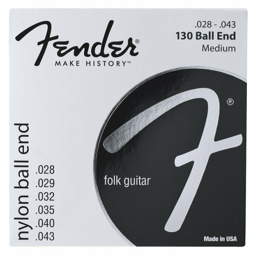 Fender 130 ball end - Set corde chit class con pallino