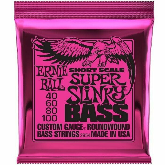 Ernie Ball 2854 short scale Set corde basso scala corta 40-100