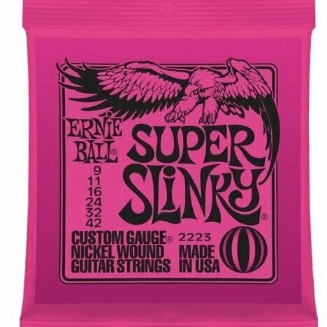 Ernie Ball 2223 Super Slinky - Set corde chitarra elettrica 09-42