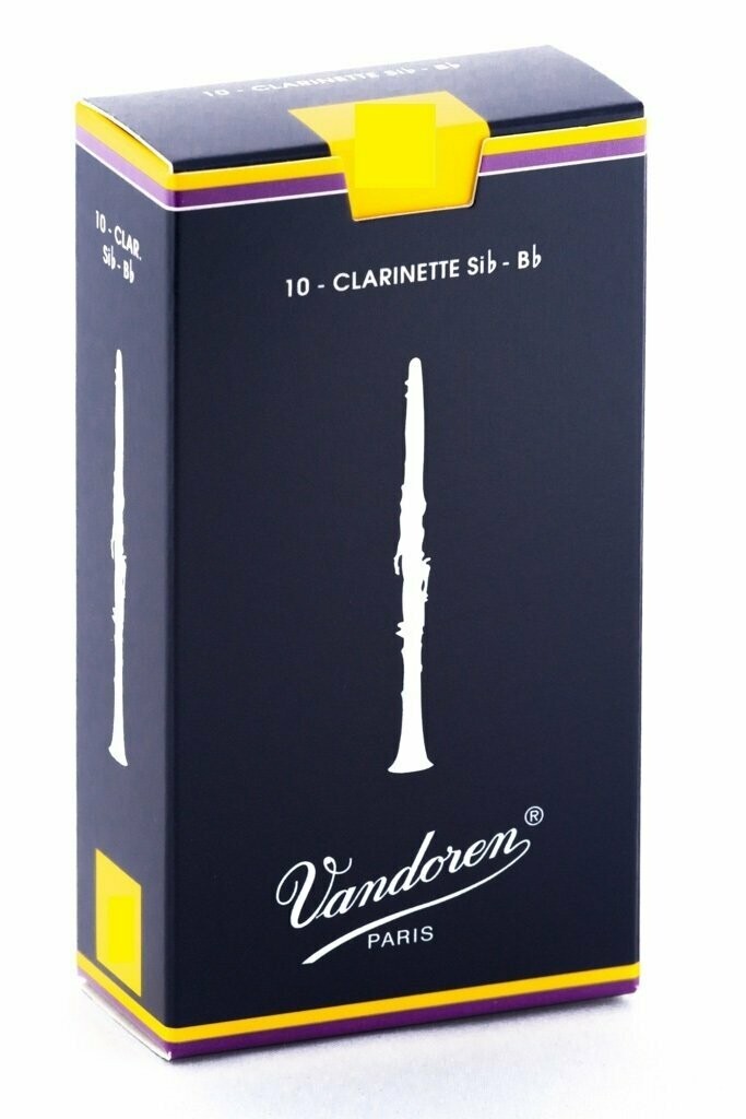 Vandoren Traditional per clarinetto si bemolle - Scatola ance da 10 pezzi