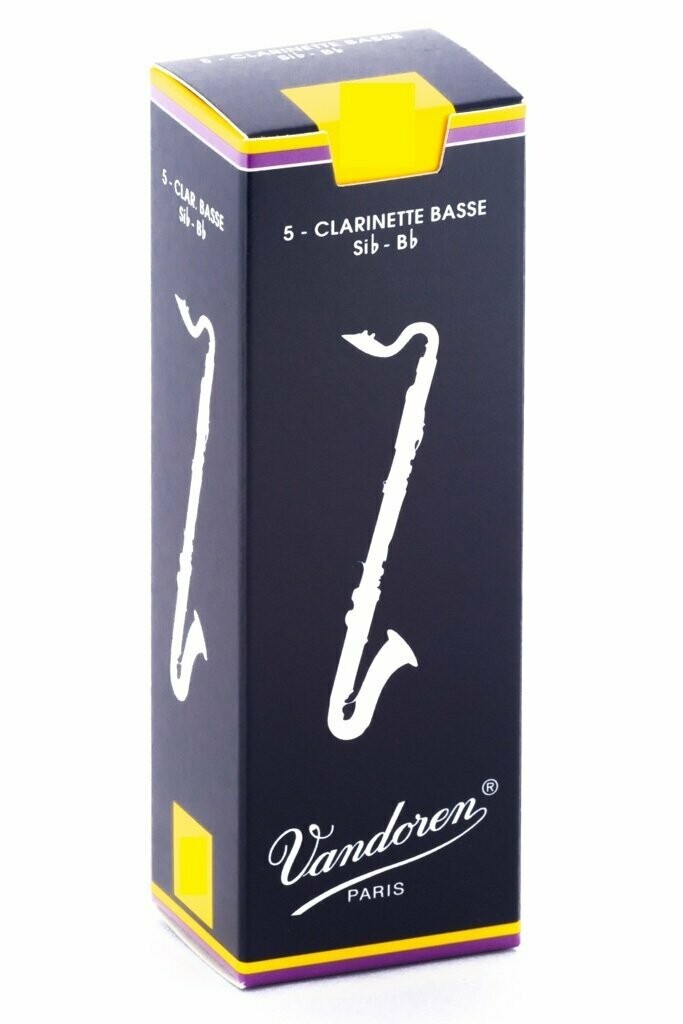 Vandoren Traditional per clarinetto basso - Scatola ance da 5 pezzi
