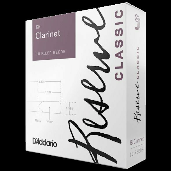D'Addario Reserve Classic per clarinetto si bemolle - Scatola ance da 10 pezzi