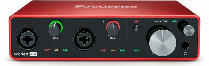 Focusrite Scarlett 4i4 3rd gen – Scheda audio