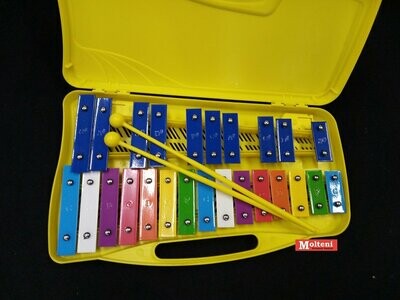 Glockenspiel metallofono 25 piastre colorate BLUE SKY