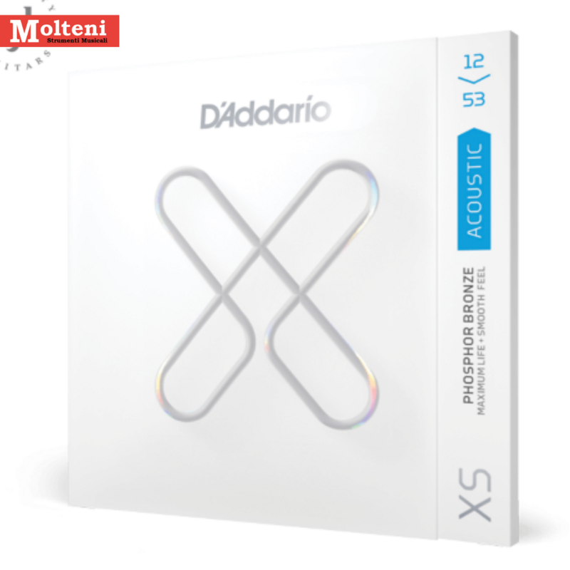 D'Addario XSAPB1253 - Set corde per chitarra acustica/folk 12-53