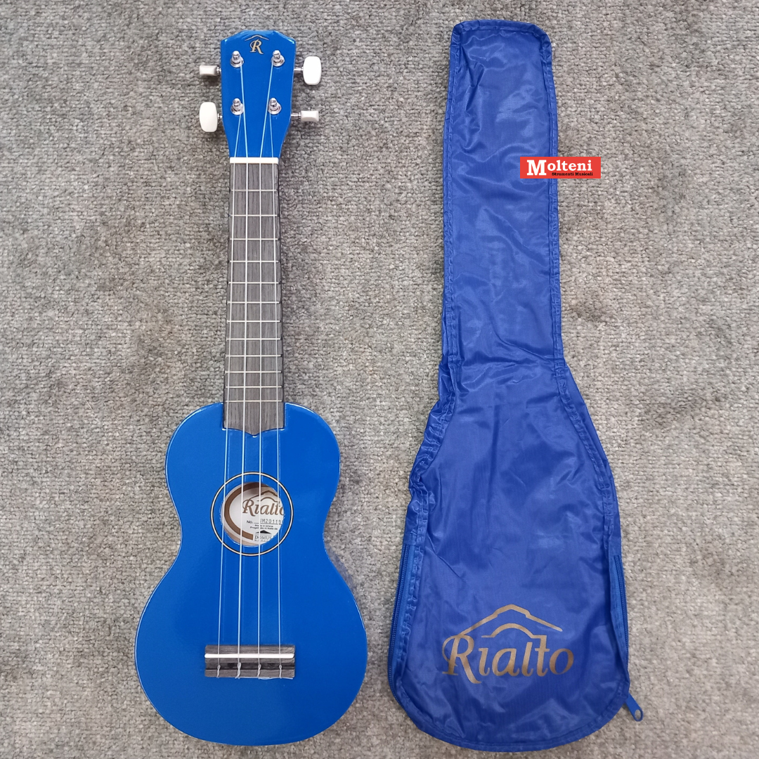 Rialto UM2011B - Ukulele soprano blu