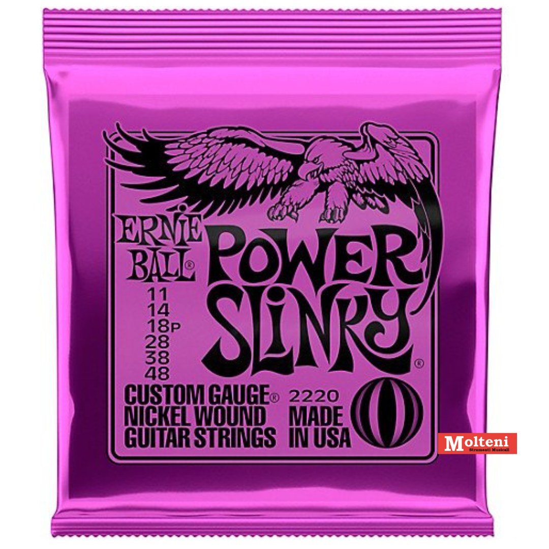 Ernie Ball 2220 Power Slinky - Set corde per chit elettrica 11-48