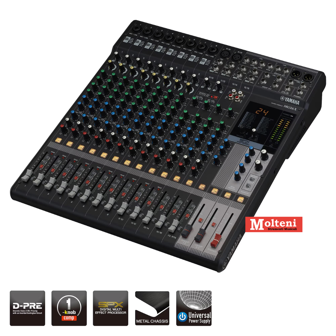 ​Yamaha MG16X - Mixer 16 canali con multieffetto DSP