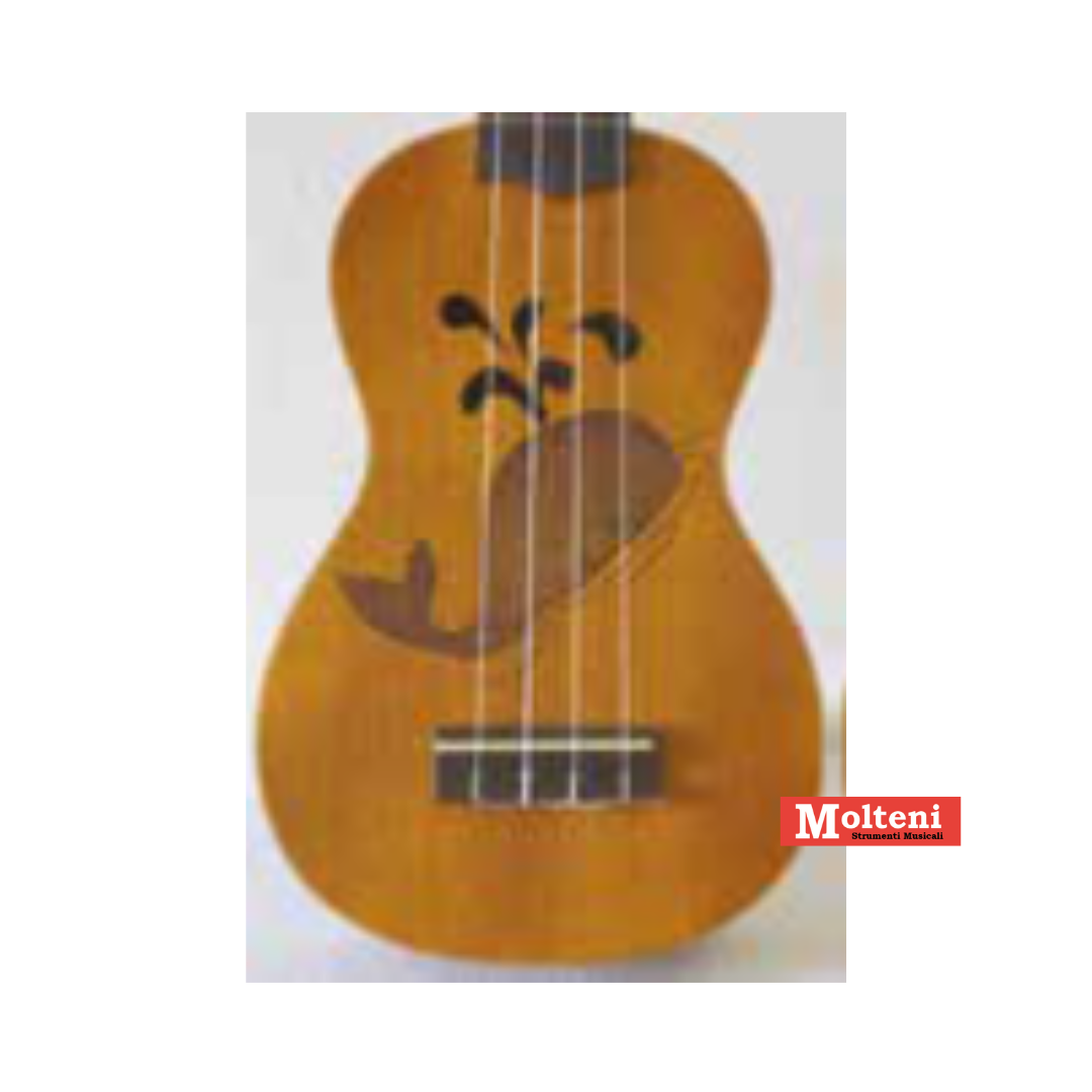 RIALTO UM2050BA - Ukulele soprano con incisione balena