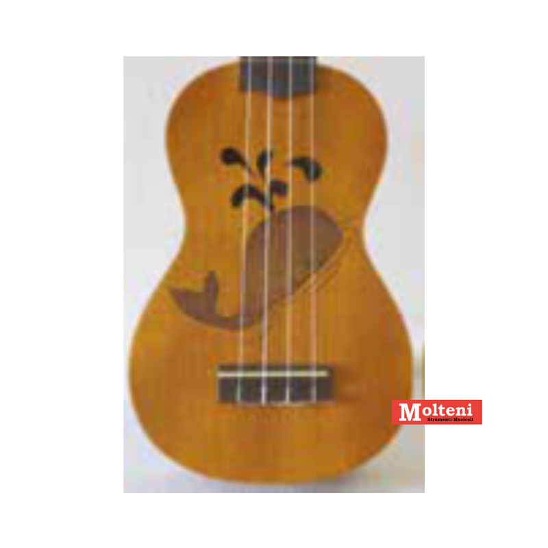RIALTO UM2050BA - Ukulele soprano con incisione balena
