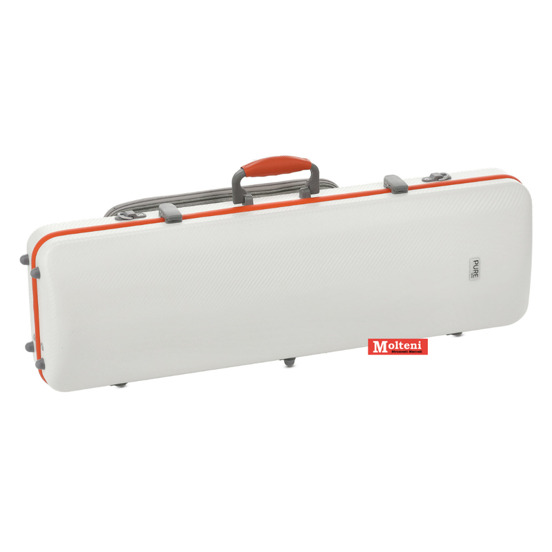 GEWAPURE FUN Custodia rettangolare per violino 4/4 in Polycarbonato colore bianco