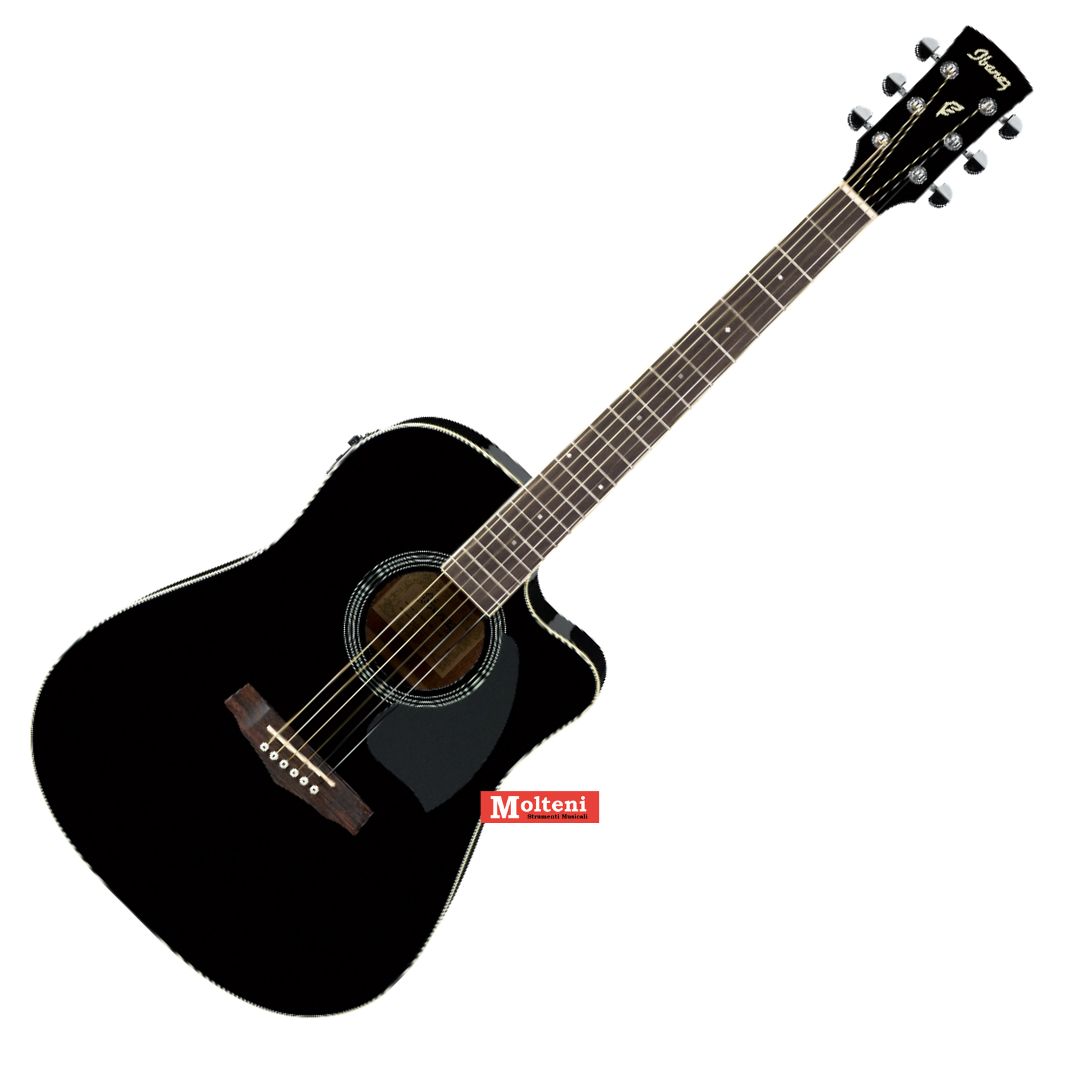 IBANEZ PF15ECE-BK - Chitarra acustica elettrificata nera