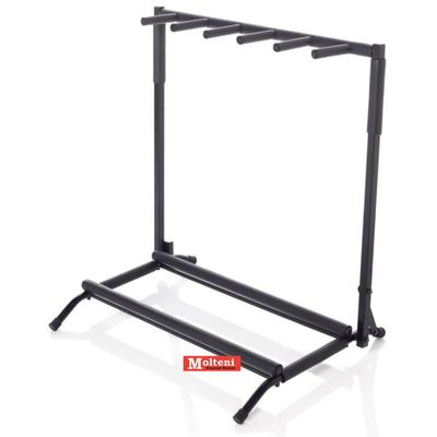 Bespeco KANGA05N- Supporto a rastrelliera ripieghevole per 5 chitarre e/o bassi