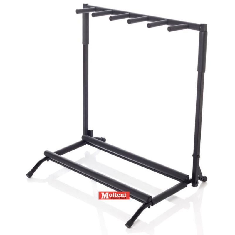 Bespeco KANGA05N- Supporto a rastrelliera ripieghevole per 5 chitarre e/o bassi