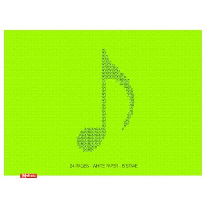 Quaderno pentagrammato rigo standard con interlinea - MB365 Quaderno pentagrammato rigo standard con interlinea - MB365