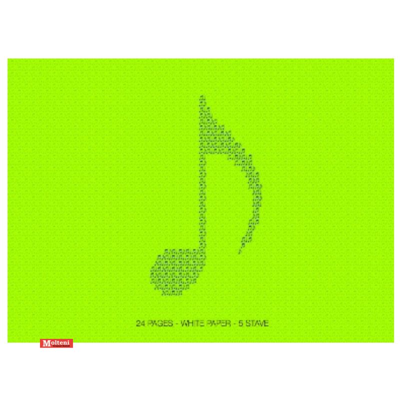 Quaderno pentagrammato rigo standard con interlinea - MB365