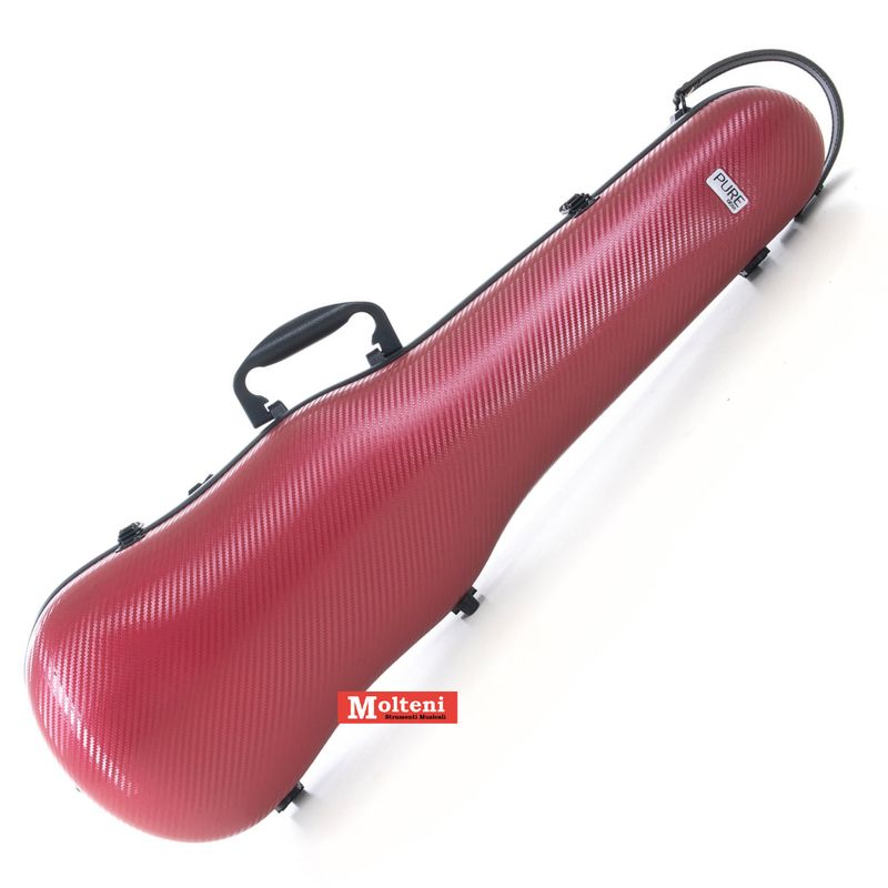 GEWAPURE Custodia sagomata per violino 4/4 in Polycarbonato 1.8 colore rosso