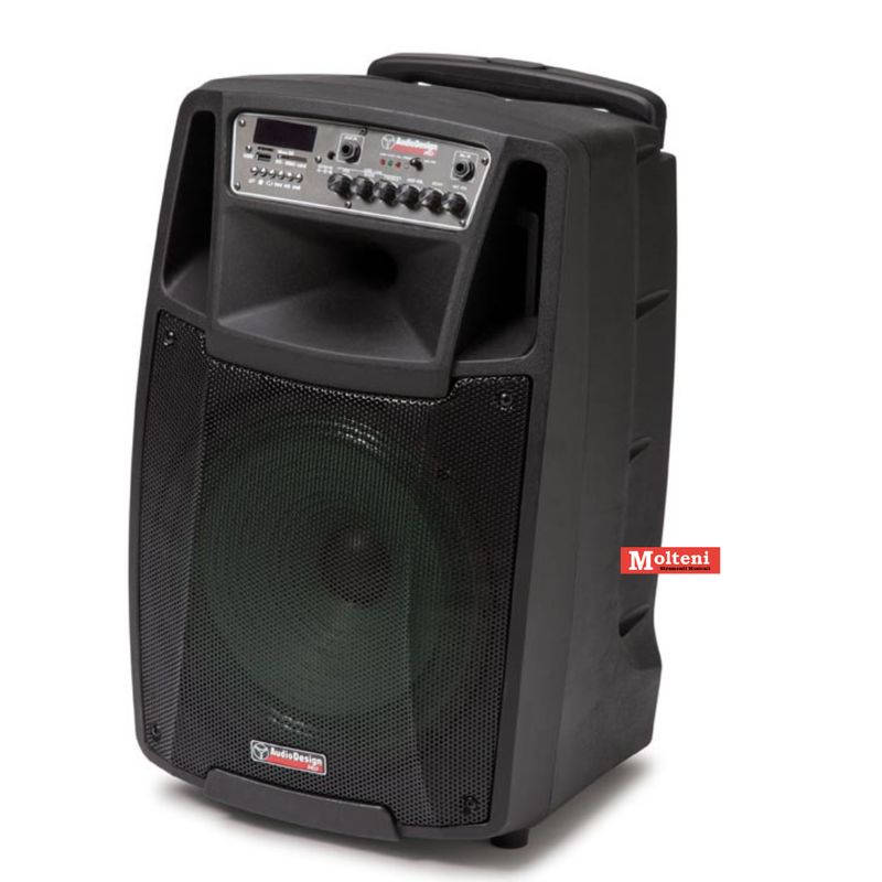 AUDIODESIGN M212 W/L CASSA 450W A BATTERIA CON 2 RADIOMICROFONI