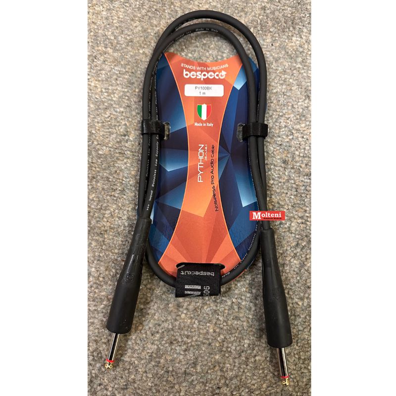 Bespeco PY100 – Cavo jack 6,3 mono – jack 6,3 mono mt. 1