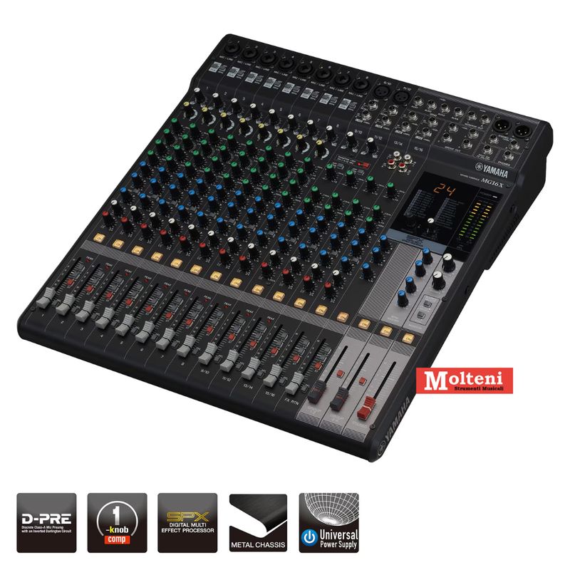​Yamaha MG16X - Mixer 16 canali con multieffetto DSP