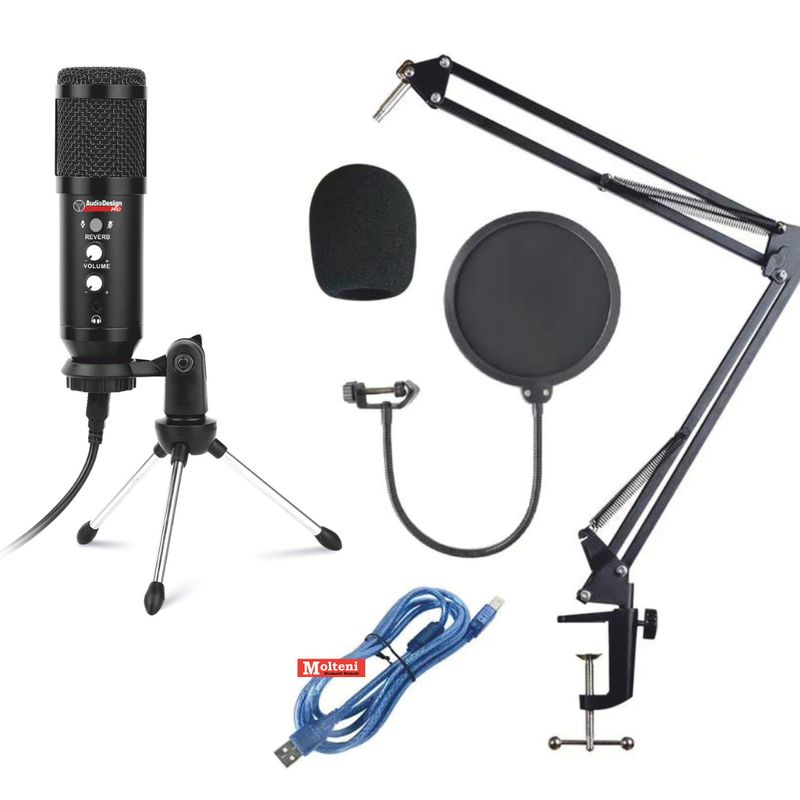 AUDIODESIGN PRO - PAMCUSB1 - Set con microfono a condensatore USB