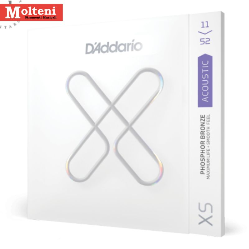 D'Addario XSAPB1152 - Set corde per chitarra acustica/folk 11-52