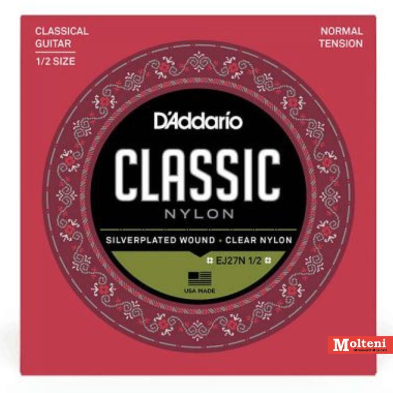 D'Addario EJ27N 1/2 - Set corde per chitarra classica ridotta