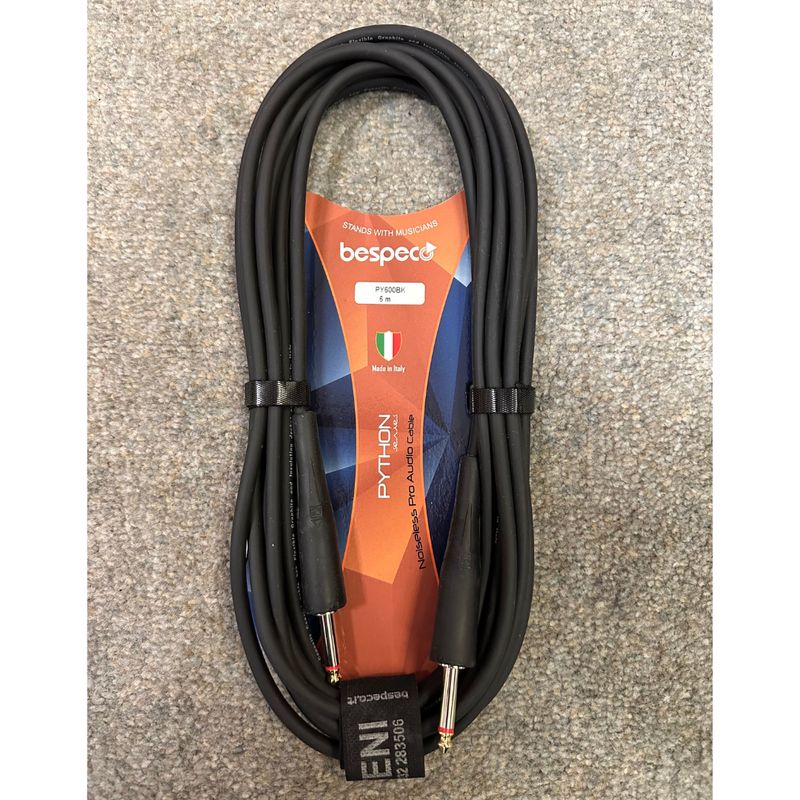 Bespeco PY600 – Cavo jack 6,3 mono – jack 6,3 mono mt. 6