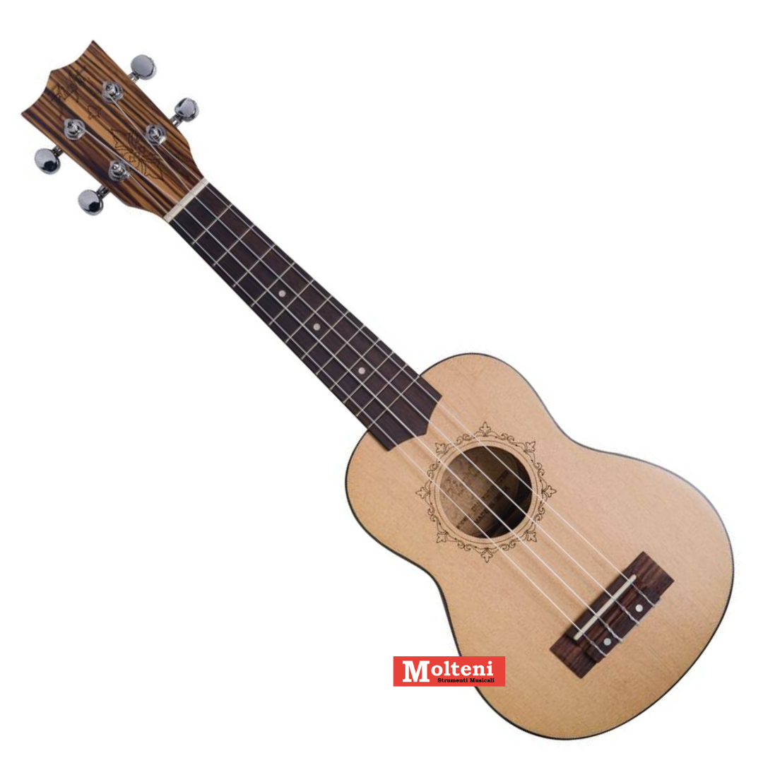 Flight DUS320SP/ZEB – Ukulele soprano con borsa Flight DUS320SP/ZEB – Ukulele soprano con borsa