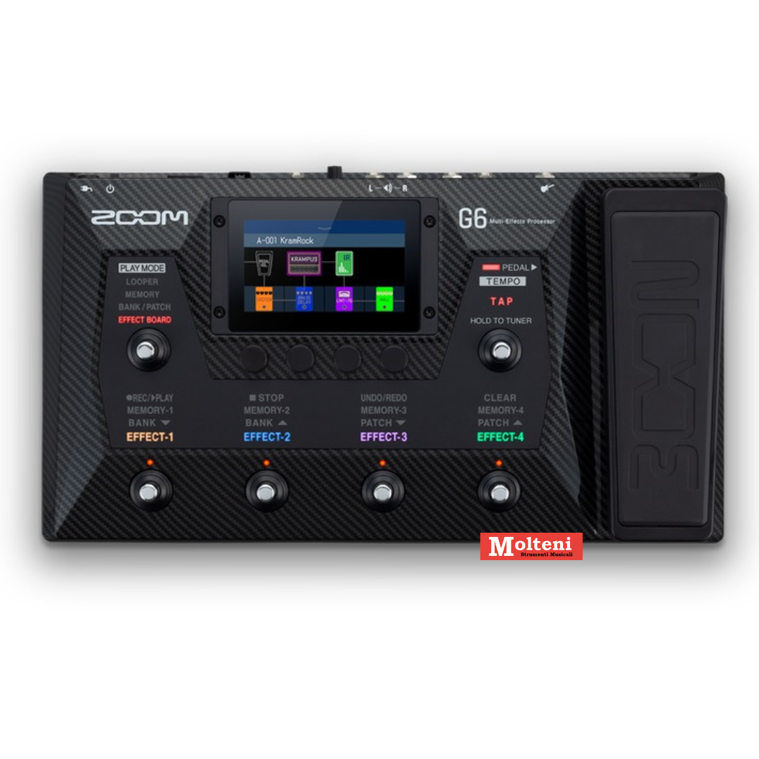 ZOOM G6 - Pedaliera multieffetto e IR loader per chitarra ZOOM G6 - Pedaliera multieffetto e IR loader per chitarra