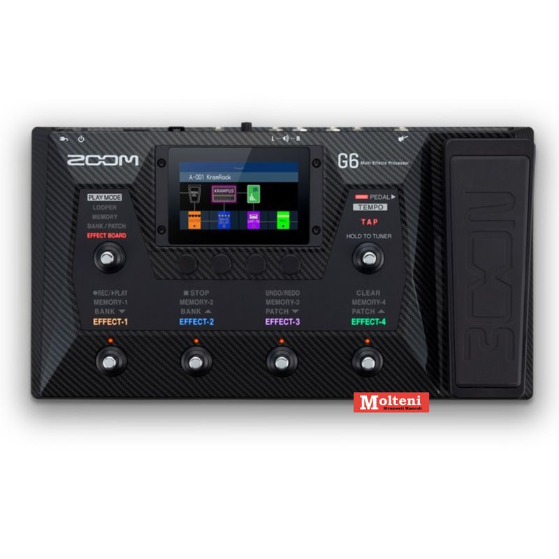 ​ZOOM G6 - Pedaliera multieffetto e IR loader per chitarra