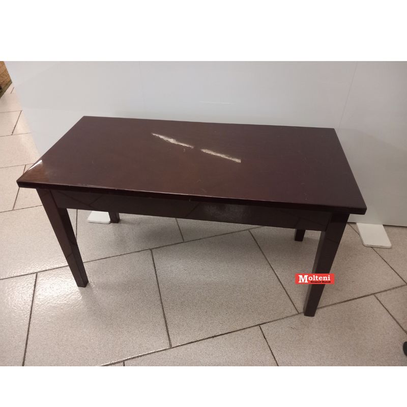 Panca per pianoforte fissa colore mogano lucido - EX-DEMO