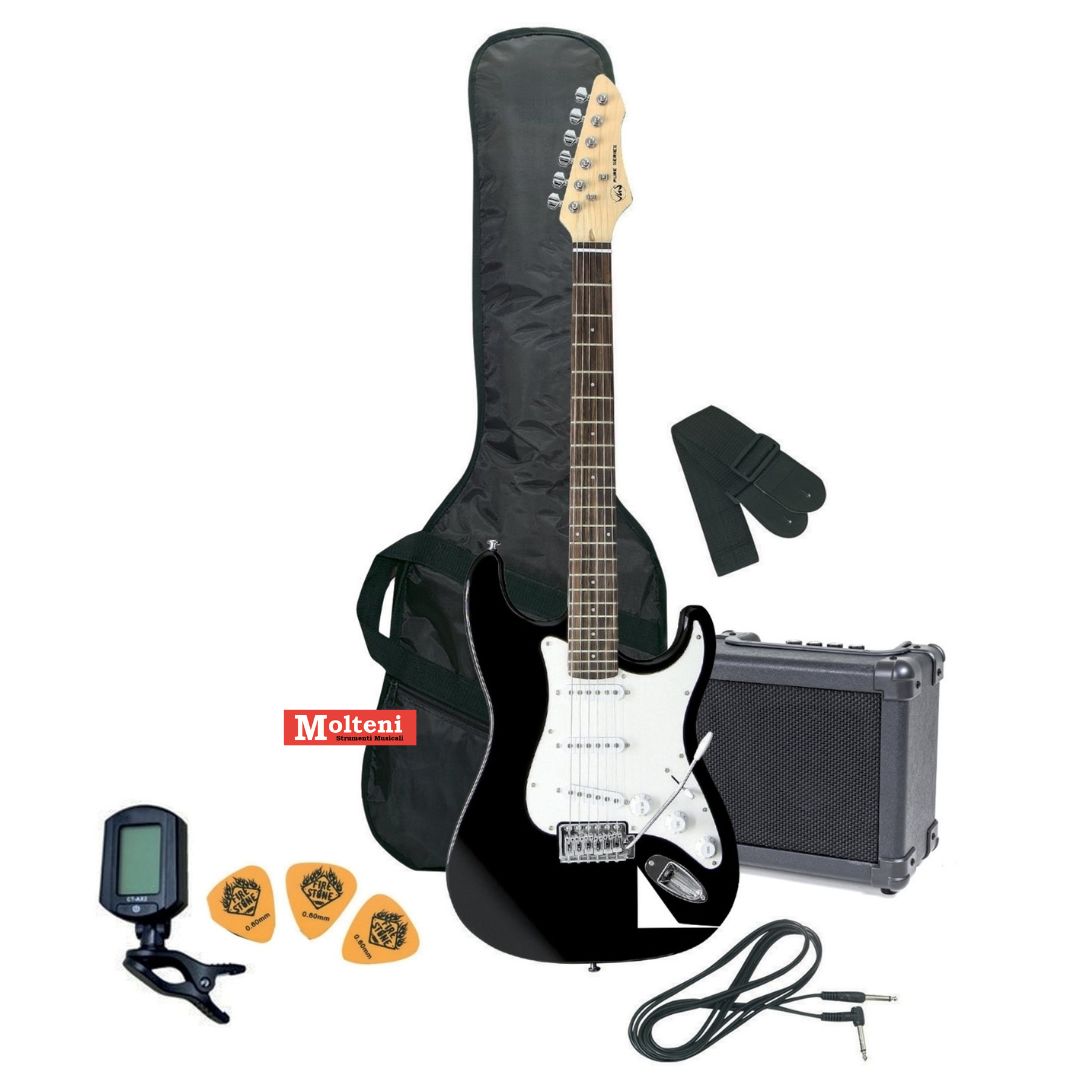 Gewapure Pack chitarra elettrica + ampli + accessori