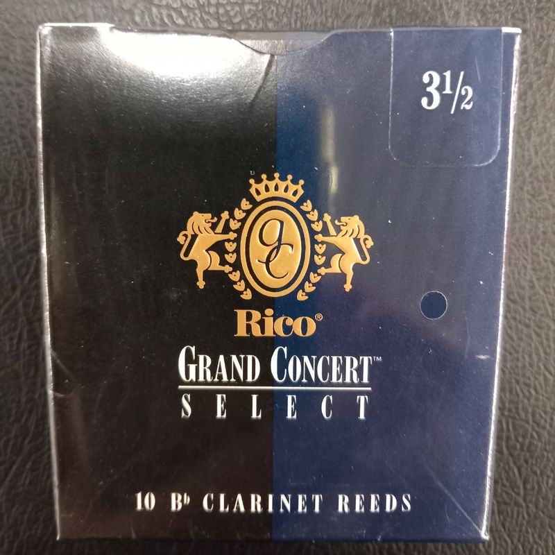 Rico Grand concert Select per clarinetto Si bemolle Bb Misura 3,5 - Scatola ance da 10 pezzi