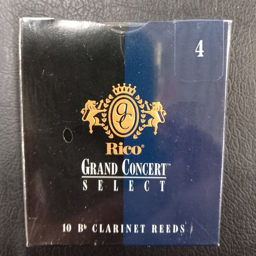 Rico Grand concert Select per clarinetto si bemolle Bb Misura 4 - Scatola ance da 10 pezzi