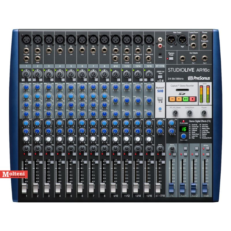 Presonus AR16C mixer 16 ingressi con registratore