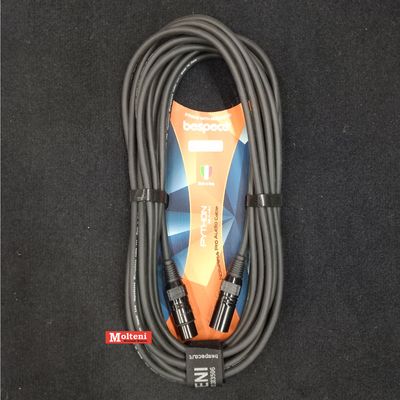 Bespeco PYMB900BK – Cavo XLR-XLR mt. 9 per microfono o cassa amplificata