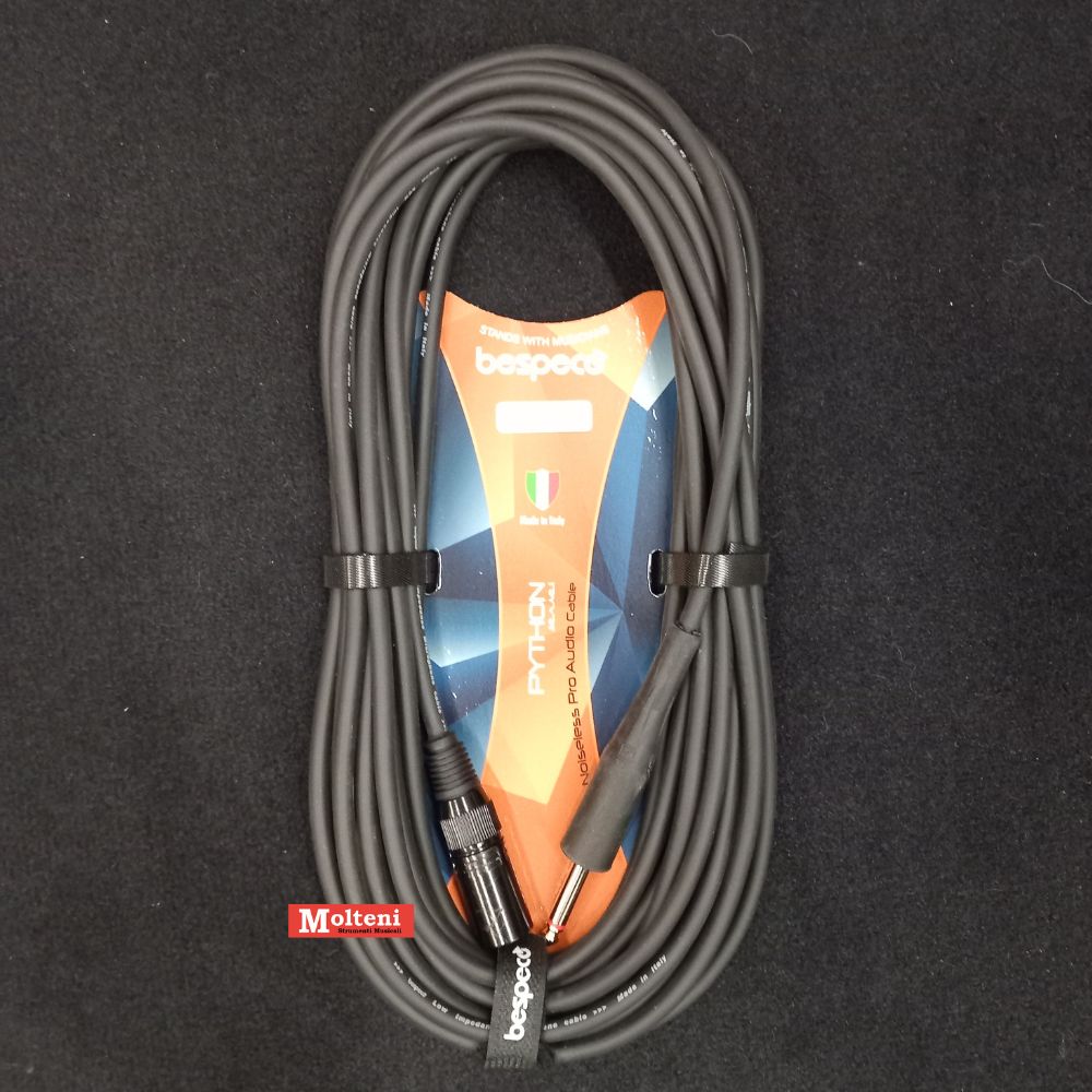 Bespeco PYMM900BK – Cavo XLR-Jack 6,3 mt. 9 per cassa acustica Bespeco PYMM900BK – Cavo XLR-Jack 6,3 mt. 9 per cassa acustica
