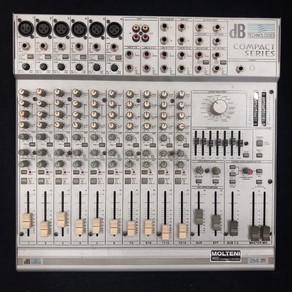 DB Compact series 214 Mixer 14 canali con effetti - USATO DB Compact series 214 Mixer 14 canali con effetti - USATO