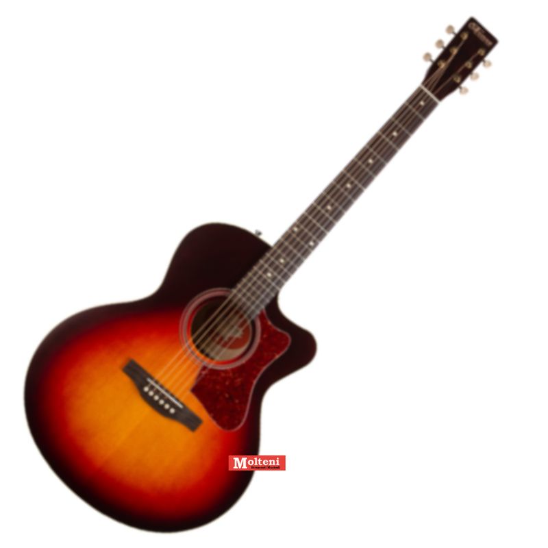 Norman B18 CW MJ Cherry Burst - Chitarra acustica mini-jumbo elettrificata - Made in Canada